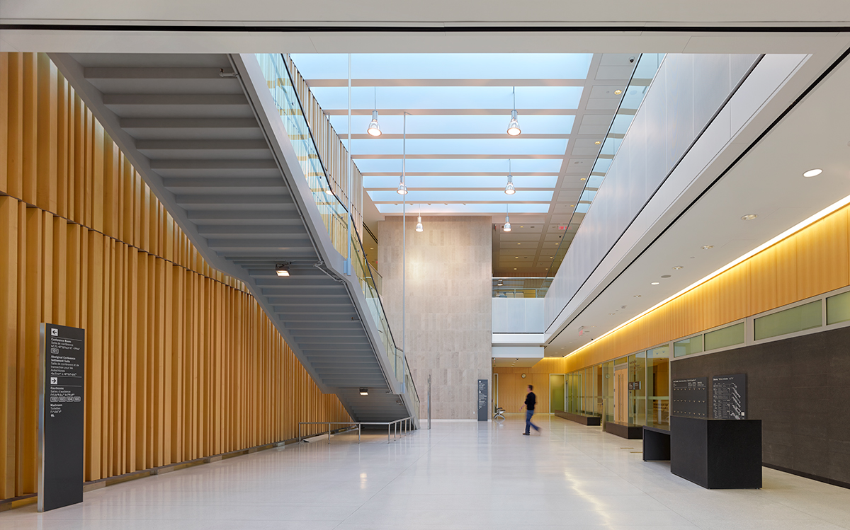 Thunder Bay Consolidated Courthouse interior hallway