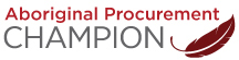 Aboriginal procurement champion logo